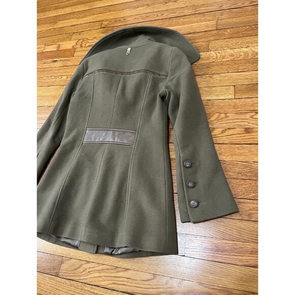 Mackage Womens Peacoat Size Medium Brown Button Down Wool Cashmere Lined Coat - Picture 13 of 15